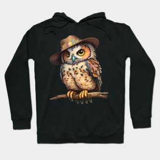 Cowboy Owl Hoodie